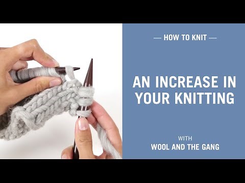 How to make an increase in your knitting (m1l, make 1 left)