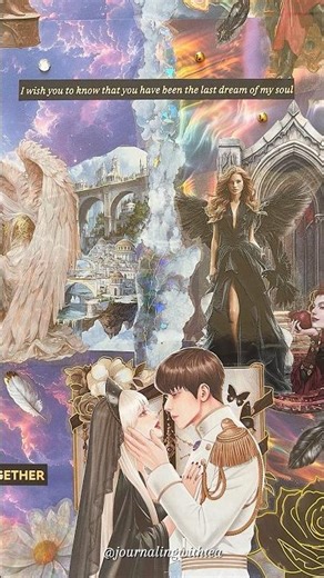 🎵 Heaven vs Hell Collage | Dark Love Story ASMR Art Journal ✨#shorts