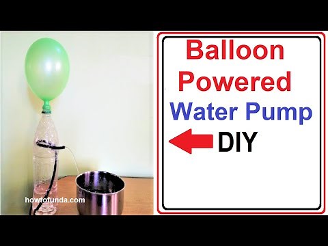 air pressure experiments with balloon | water pump | science project | school project