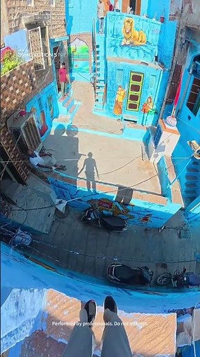 Full speed blue town maze parkour POV | Osmo Action 5 Pro