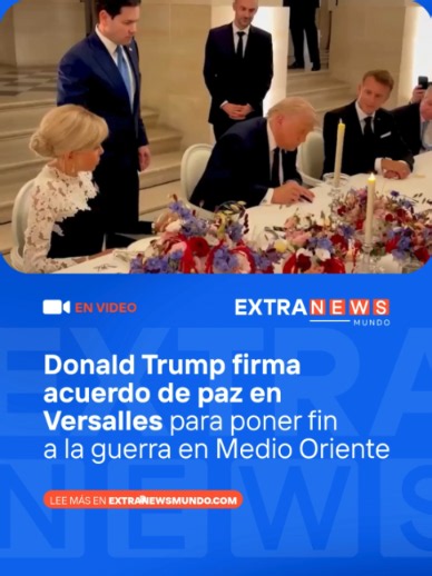 🔴 #EnVideo 📌El mandatario estadounidense firmó de forma imprevista el miércoles por la noche un histórico acuerdo de paz con la República Islámica de Irán. La firma del documento de 14 puntos, estructurado como un Memorando de Entendimiento (MOU), durante una cena privada con Emmanuel Macron tras la conclusión de la cumbre del Grupo de los Siete (G7), y adelantándose a la ceremonia oficial de Ginebra. 📌El pacto de 14 puntos establece el cese de los combates, la reapertura del estrecho de Ormu