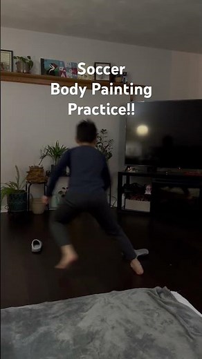 Soccer Body painting practice