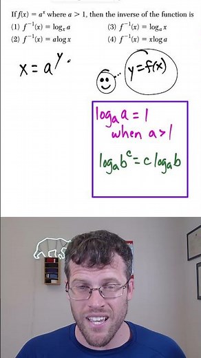 Finding the Inverse of an Exponential Function