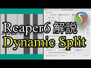 Reaper 6 チュートリアル（オーディオ編集） -Dynamic Splitについての解説-