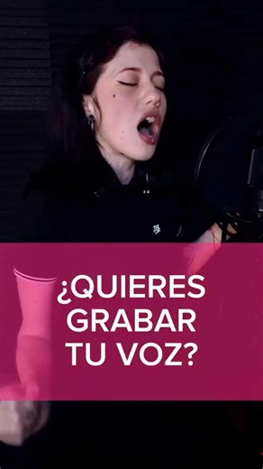 Si quieres grabar tu voz, esto es para ti