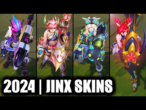 ALL JINX SKINS SPOTLIGHT 2024 | League of Legends