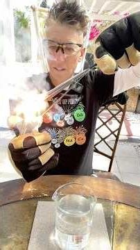 Would you hand your kid a stick of metal burning at over 1500 degrees Celsius? #chemistry #shorts
