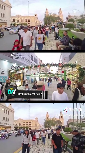 🔴 #EnVivo | Así luce el árbol de Navidad del parque principal de Chiclayo, que es decorado por segunda vez por el municipio provincial tras una serie de cuestionamientos. 👇 #TviNoticias, 𝗶𝗻𝗳𝗼𝗿𝗺𝗮𝗰𝗶𝗼́𝗻 𝗰𝗼𝗻𝗳𝗶𝗮𝗯𝗹𝗲 𝘆 𝗼𝗽𝗼𝗿𝘁𝘂𝗻𝗮. 🔸Si observas algún hecho importante, envíanos tus fotos o videos al WhatsApp: 📳 963850722 🔹¿Deseas anunciar en Tvi Noticias? Contactos:📱 968 368 415 | 915 047 211