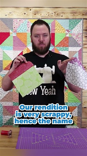 Clean Out Your Stash with this Scrappy Quilt #shorts
