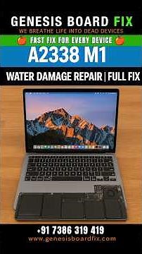 MacBook Pro A2338 M1 Water Damage Repair #genesisboardfix #macbookrepair #iphonerepair #ipadrepair