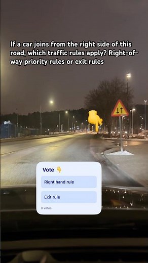 Priority traffic sign | driving test | Sweden driving rules | Sweden traffic rules | #shorts