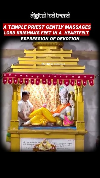 At the sacred #Bhalkha Tirth, believed to be the place whereÏord Krishna left His mortal body #viral