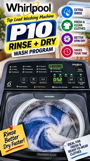 Whirlpool P10 Rinse + Dry | How This Wash Program Works