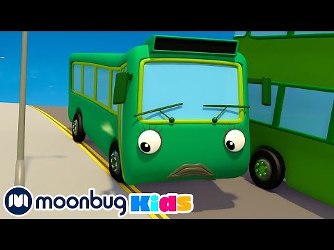5 Green Buses | Cartoons & Kids Songs | Moonbug Kids - Nursery Rhymes for Babies