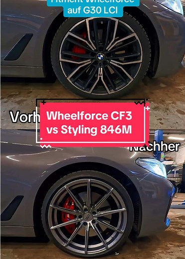 BMW G30 540i LCI: Wheelforce CF3 vs Styling 846M
