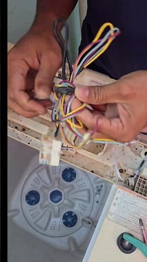 semi automatic washing machine timer change#repairing #youtubeshorts #washingmachine
