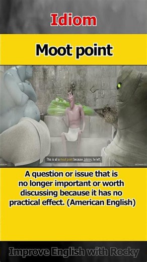 Moot Point #englishvocabulary #easyenglisheveryday #englishlearning #ieltsvocabularyenglish