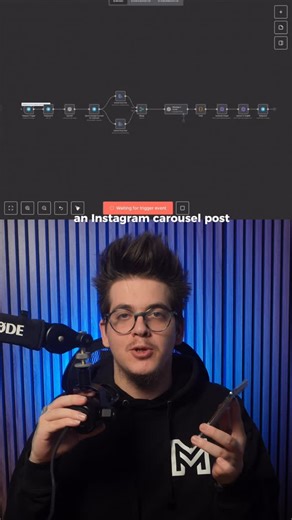 Marko Filipovic | Automation Magician🪄 on Instagram: "Create instagram carousels with voice notes?! And it’s way easier than you think… This simple N8N automation will write out your posts and generate 5 high quality graphics using Gemini Image 3! All using 1 voice note in less than 3minutes Comment “COMMUNITY” for the blueprint"