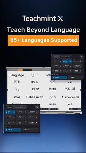 Interactive Flat Panel with 85+ Languages | Interactive Whiteboard by Teachmint X