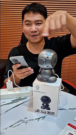 The V380 Pro 5MP 360-degree security camera connects easily via mobile phone and allows 24/7 view...
