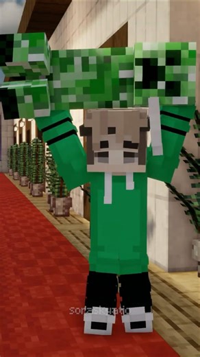 Manhunt in elevator #2 - (Safe Version) #minecraft #shorts #animation