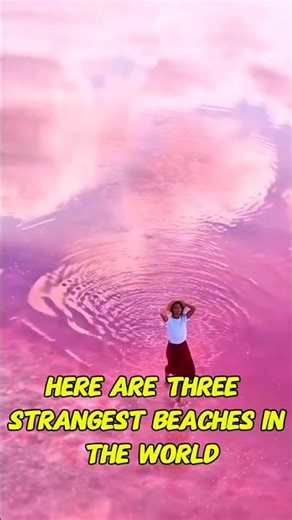 3 of the strangest beaches in the world #shorts