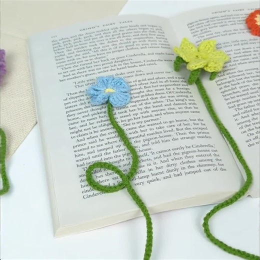 No Sew Crochet Flower Bookmark PDF Pattern, Easy Crochet Flower Bookmark Amigurumi Pattern, Cute Bookmark English Tutorial Crochet - Etsy