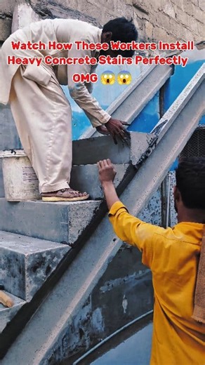 163K views · 2.4K reactions | "Precast Concrete Stairs Installation — Step by Step Process #PrecastConcrete #construction #precastconstruction #concretelifting #concretework #labor #process #RoofInstallation #concretestairs #stairs Concrete Concertgebouworkest Chung Concrete G.G.Construction | Boundary Wall / Shaheen Precast Boundary Wall | Facebook
