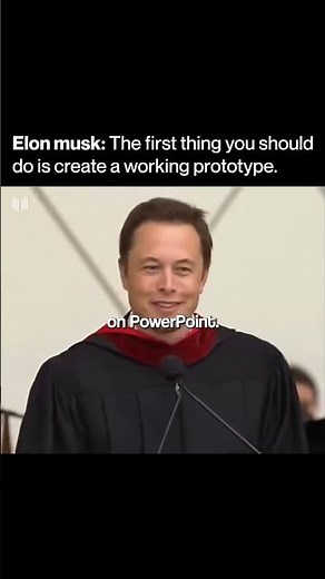 Build first, pitch later. Elon Musk proves prototypes create trust. #ElonMusk #startupjourney