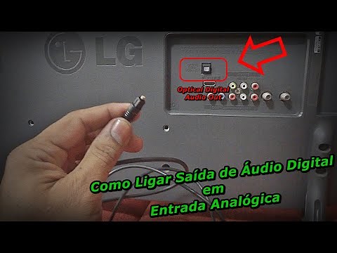 Como Ligar Saída de Áudio Digital em Entrada Comum - Ligar Saída Optica Digital em Analógica - FVM