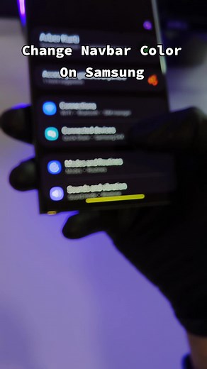 Change Navbar Color On Samsung 🟣 #fyp #foryou #samsunggalaxy #androidhacks #s23ultra #samsungtips #samsunghack #oneui5 #viral #trending #galaxys23 #2023 #s23