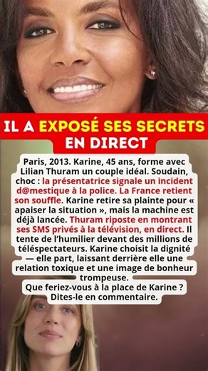 Karine Le Marchand. Il a exposé ses secrets en direct.