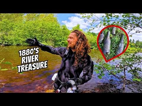 UNBELIEVABLE I Found Some Very Old, RARE Bottles: Bottle Digging Remote Wisconsin River!