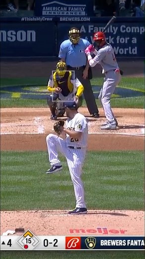 Miley’s four-seamer got them all: 9 pitches, 3 consecutive strikeouts. | Milwaukee Brewers