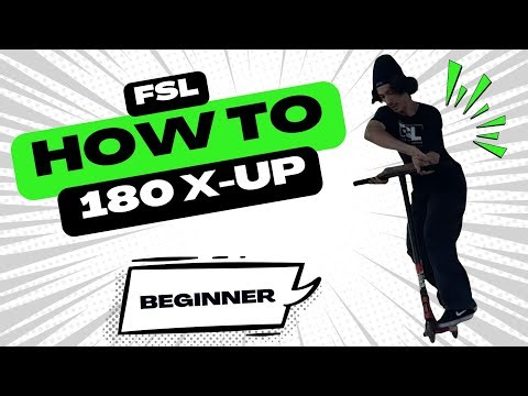 How to Do a 180 X-Up on a Scooter! (Beginner Tutorial)