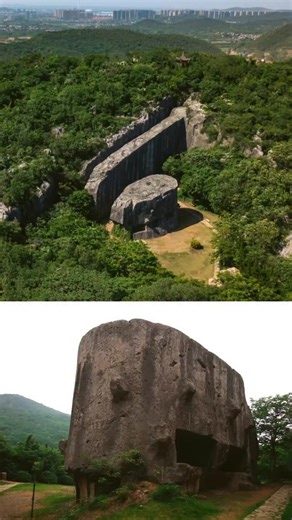 MRU.INK on Instagram: "Did you know that the Yangshan Quarry in the Nanjing region of eastern China contains the largest megalithic structures in the world? Colossal steles that weigh up to 16,000 tons were in the process of being cut and moved when the work stopped for unknown reasons."