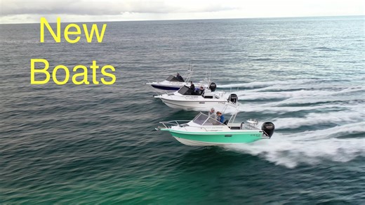 3 brand new boats - first time on the water!