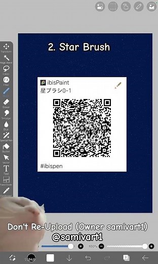 Try This Top Brushes With Qr Code Available Using Ibispaintx#samivart #art #hack #ibispaintx