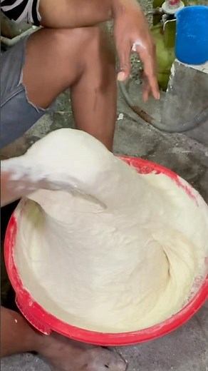 The process of making spring roll dough