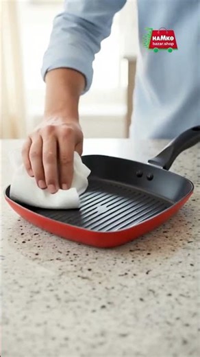 Master the Grill at Home! 🥩✨ Hamko Grill Pan | Non-Stick & Easy Clean 🍳 #cookinghacks #hamko