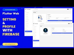 Profile & Settings with Firebase in Flutter Admin Panel | Manage User Data Efficiently