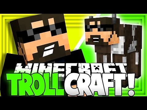 HALF MAN and HALF....COW? in Minecraft: TROLL CRAFT!