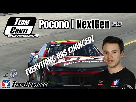 iRacing Pro Track Guide by Team Conti Sim Performance I NASCAR NextGen at Pocono