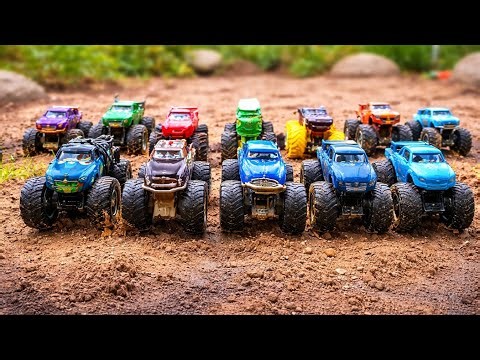 Big Wheel Monster Trucks, Disney Pixar Cars,Mcqueen on Dirt Road |Kids Toy Cars Story & Fun Playtime