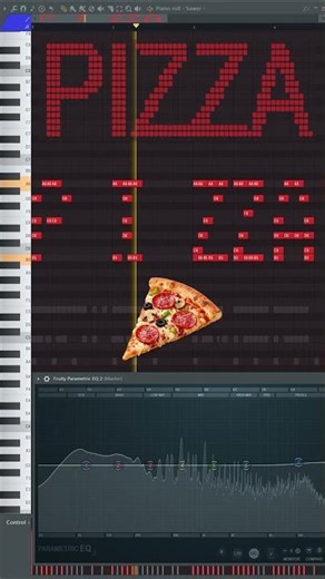 TURNING PIZZA 🍕 INTO SOUND IN FL STUDIO #flstudio #midi #musicexperiment