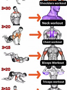 🔥 6 No-Equipment Moves – Just 5 Minutes! Train anywhere, anytime 💪Sculpt shoulders 🚀Neck & traps strength 🦾Powerful triceps 💥Defined biceps 💪Chest fat burner 🔥Upper body transformation ✨No excuses, only progress 👇 #fitness #homeworkout #upperbodyworkout #challenge #fullbody