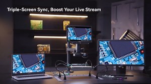 4K Auto-Focus Digital Microscope, 10" HDMI Soldering Microscope with Helping Hands Station & Flexible Arm for Electronics Repair, ODM802 Flex Coin Magnifier with Ring Light, USB Magnifying Glass