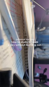 📝 Two Study Schedules (weekend school day) ▶️ How I study for 6 hours a day without burning out. I follow two versions depending on whether it’s a weekend or a class day ✨ WEEKEND STUDY ROUTINE 9:00 AM to 11:00 AM – Deep focus (new topics) 12:00 PM to 2:00 PM – Practice problems or revision 4:00 PM to 6:00 PM – Active recall or past paper 💭 Breaks in between are non-negotiable 💭 I use music, stretch, and take real rest ✏️ SCHOOL/COLLEGE DAY STUDY ROUTINE 6:30 AM to 7:30 AM – Light morning rev