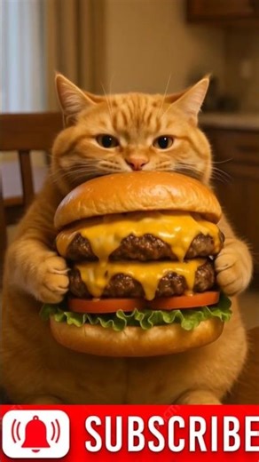 co cute cat cartoon Eating food 🍔 #funny #cute #cat