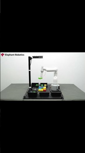 myCobot 280 | Explore how the 6-axis robot arm integrates with the #AI Kit for palletizing #tech